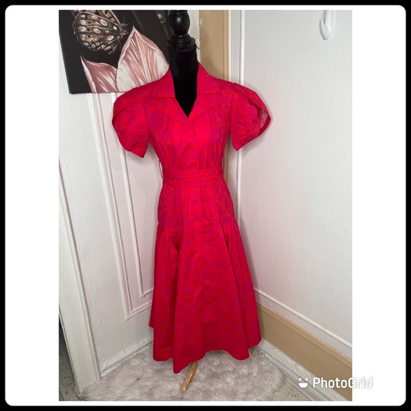 LHD Floral Midi Drees - Picture 1 of 16